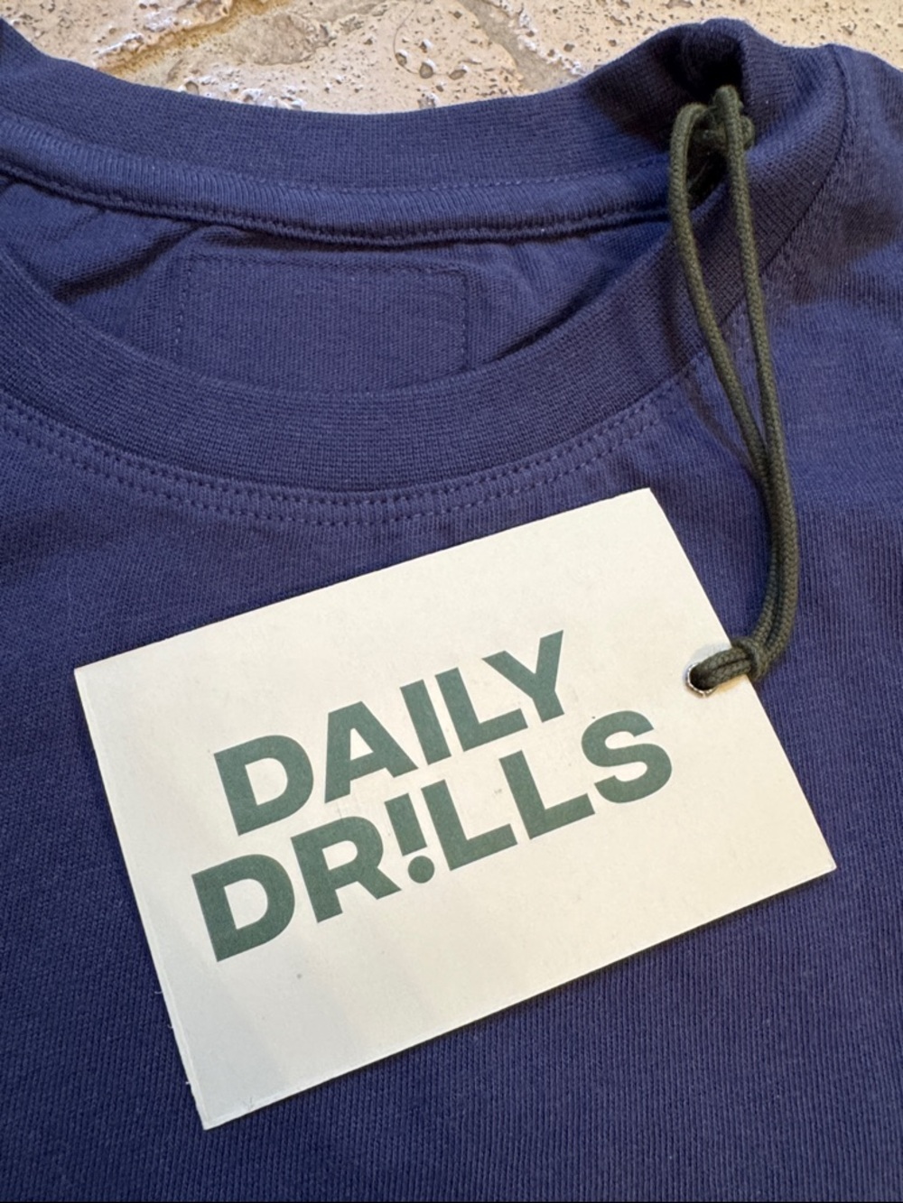 DAILY DRILLS everyday tee in navy !!! - Picture 2 of 4